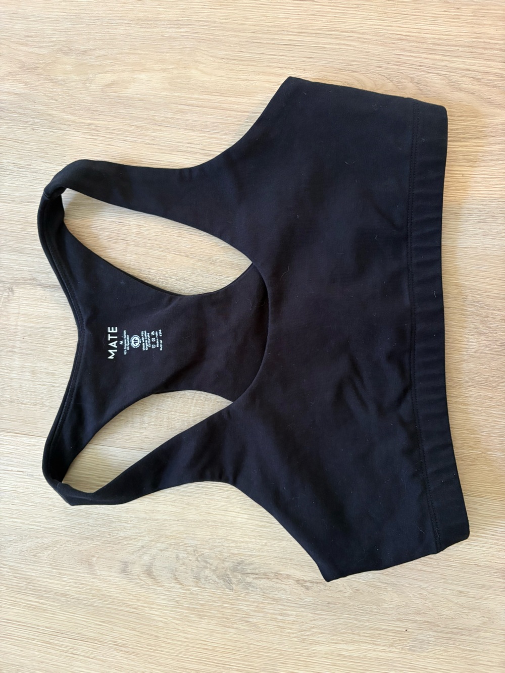 MATE the Label Black Racerback Bralette